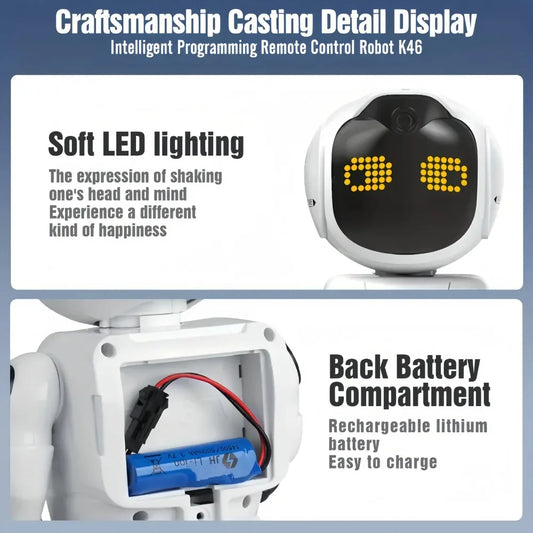 RC Robot Toy Gesture Sensing Programmable Interactive Music Dance Intelligent Remote Control Christmas Birthday Gift for Child