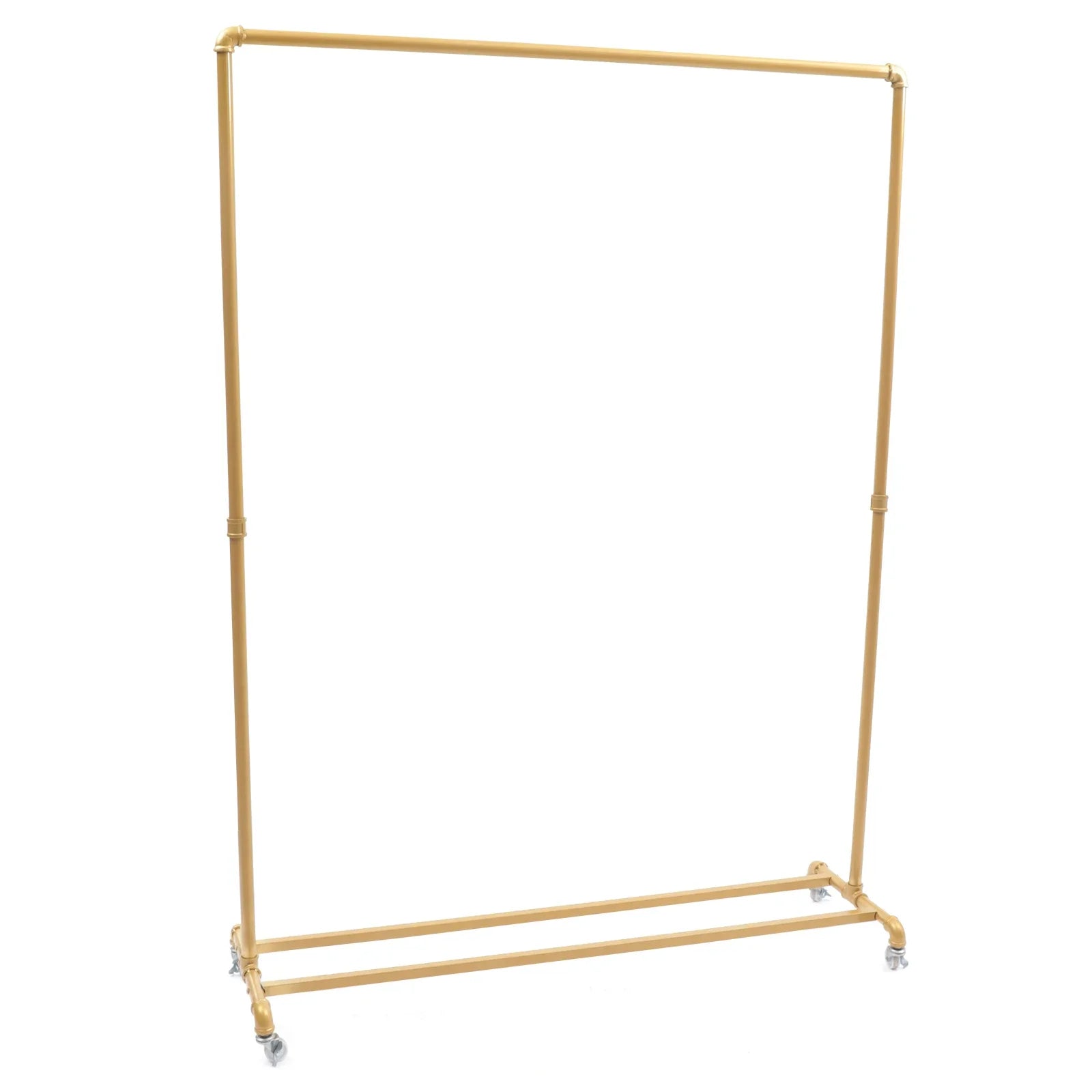 120*35*160cm Clothing display stand Rack Coat Rack Floor Standing Clothes Hanger Rack Removable Metal Clothing Storage Shelf