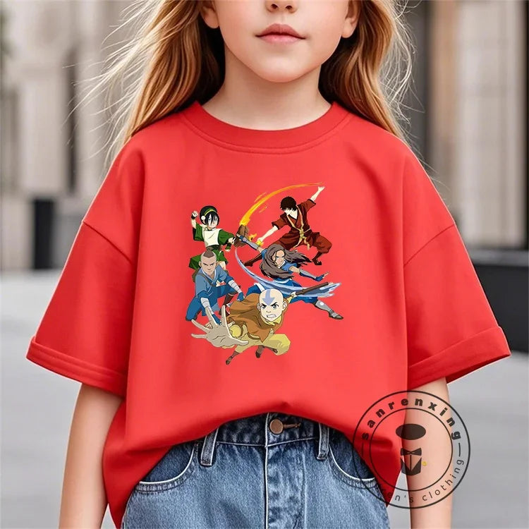 The Avatar 100% Cotton Children's -Shir T Shirt Brands 2025 Kids Spring Clothes Baby Summer Clothes Tops Girls