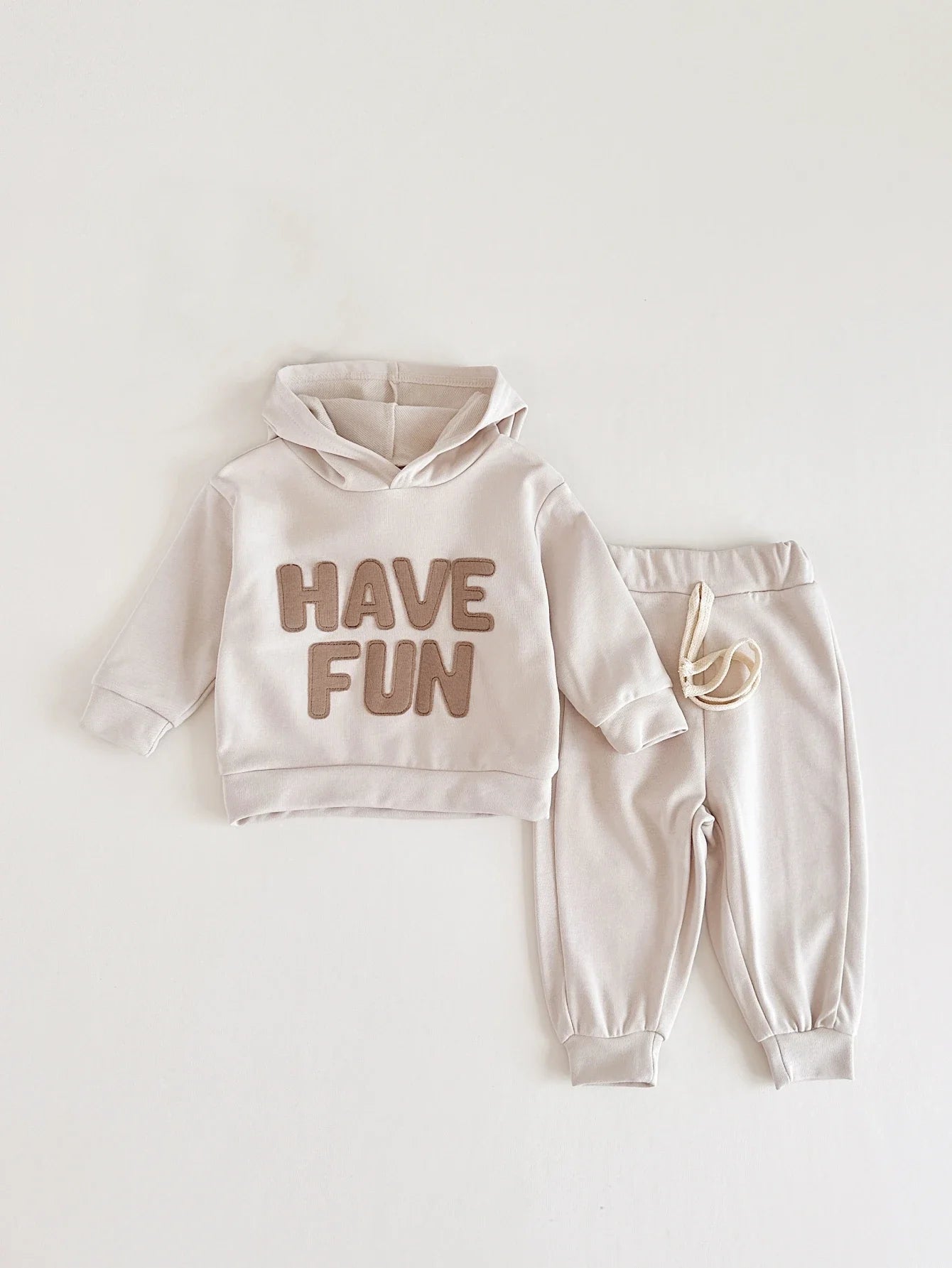 Newborn Baby Clothes Set Boys Girls Hoodies Suit Casual Style Letter Print 2PCS Sets Children Baby Sweatshirt Spring Autumn