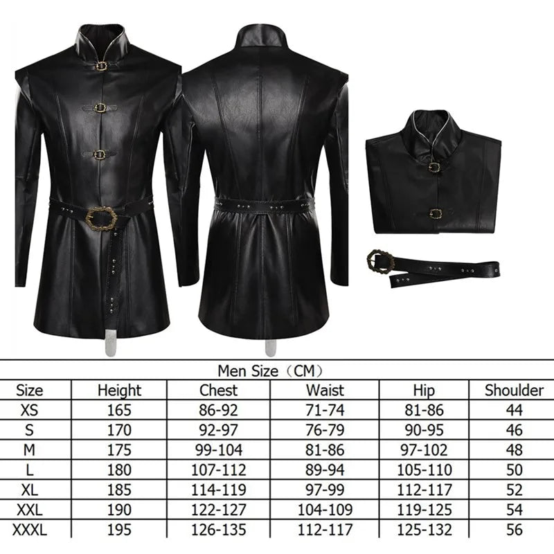 TV Dragon Aemond Cosplay Belt Eyemask Prince Costume Fantasia Adult Men Coat Outfits Halloween Carnival Party Suit