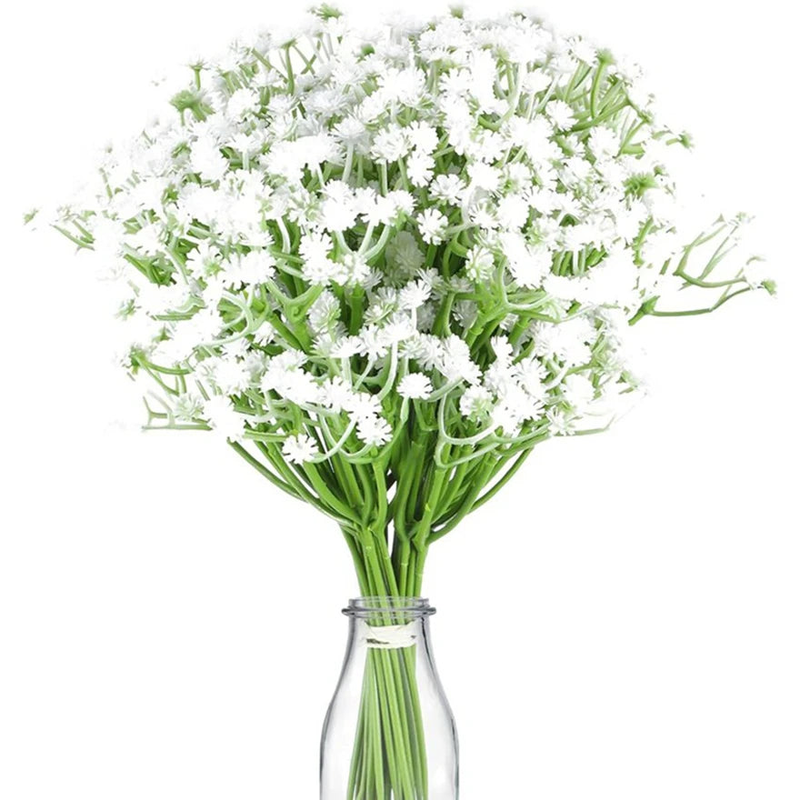Artificial Plastics Flowers Gypsophila Outdoor Garden Courtyard Home Vase Table Wedding Scene Bride Bouquet DIY Gifts Accessory