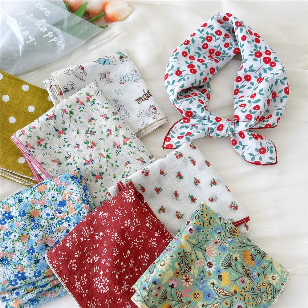 55*55cm Cotton Bandana Hairscarf Scarf Turban Shawl Headscarf Handkerchief Hair Accessories Wrap