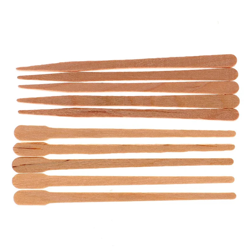 50/100Pcs Wooden Body Hair Removal Sticks for Woman, Wax Waxing, Disposable Sticks, Beauty Toiletry Kits, Wood Tongue Depressor