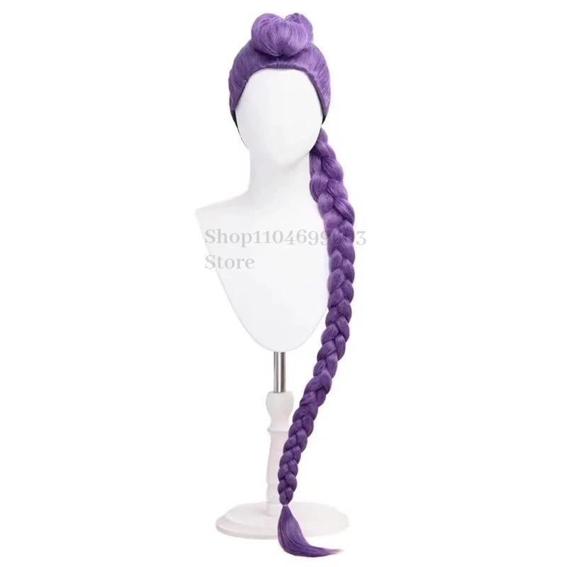 Rumi Mira Zoey Cosplay Wig KPOP Demon Hunters Anime Cosplay Huntrix Women Halloween Party Cosplay Costume Props 120cm Long Hair