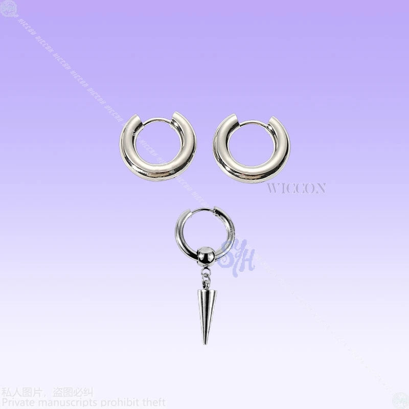 Saja Boys Mystery Cosplay Kpop Demon Anime Hair Purple Gray Wig Heat Resistant Synthetic Hair Wigs + Wig Cap Halloween Christmas