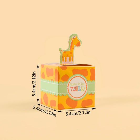 4P Small Animal Candy Box Candy Party Children's Day Gift Cute Cartoon Baby Baptism Decoratio Festival Event Candy Souvenir Pack