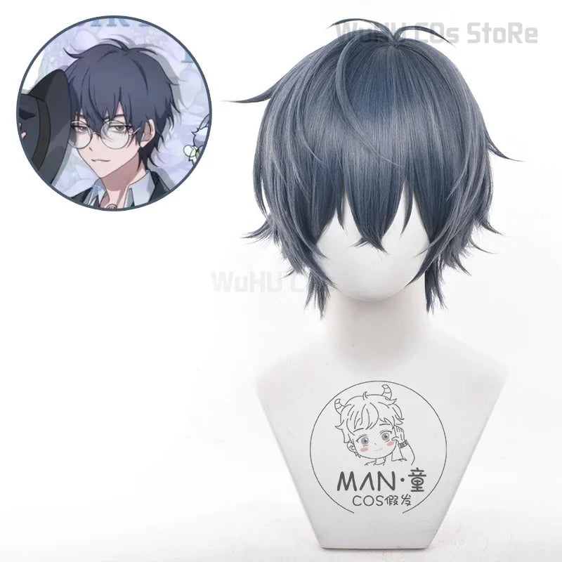 asdh8@S2 Liu Xiao Xavier Cosplay Costume Wig Black Coat Trench Decors Anime Link Click Halloween Expo Con Cosplay Outfit Bridon