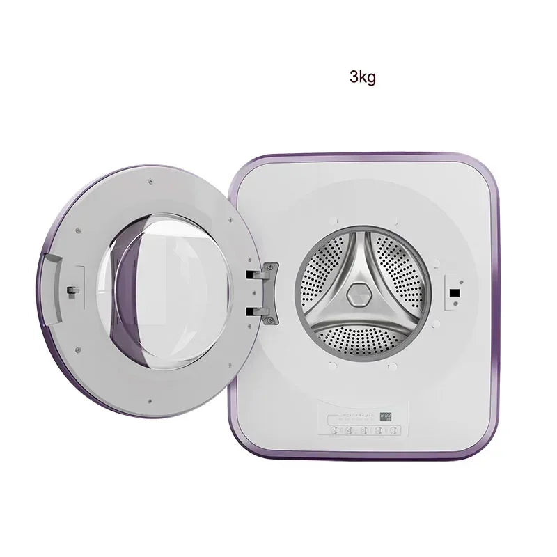 Desktop Electric 3kg Small Compact Portable Durable Washing Machine Mini Automatic Baby Wall Mounted Washing Machine Clothes Was