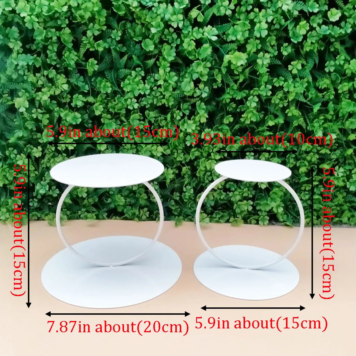 Metal Wedding Cupcake Cake Stand Floating Cake Holder Separator Wedding Birthday Party Dessert Display Stand Decorative