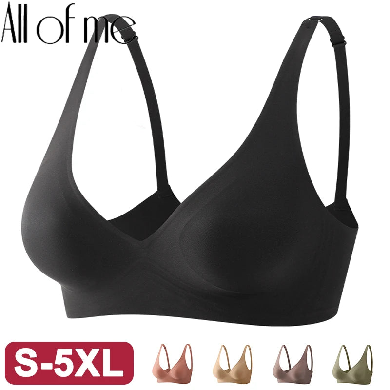 S-XXL Plus Size Bra Seamless Sexy Women Bras Wire Free Brassieres Soft Underwear Female Intimates Womens Lingerie Sleepwear Big