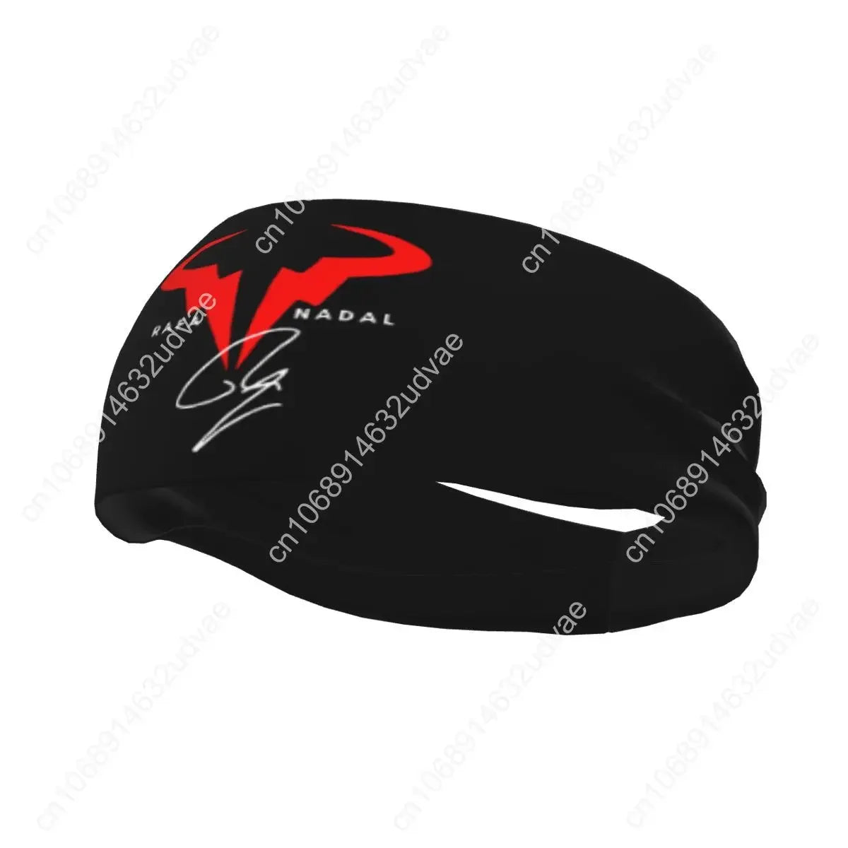 Rafael Nadal Logo Tennis Player Women Men Sweatband Sweat Headband Stretch Cycling Sport Hair Bands Sweat Bandage Sports Safety