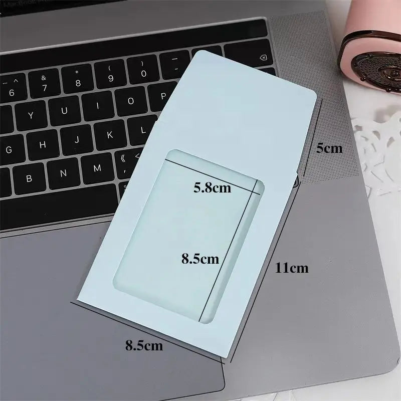 10Pcs/Set DIY Paper Photo Frame Macaron Color Photocard Holder Korean Idol Envelope Picture Album Small Card Packaging Supplies