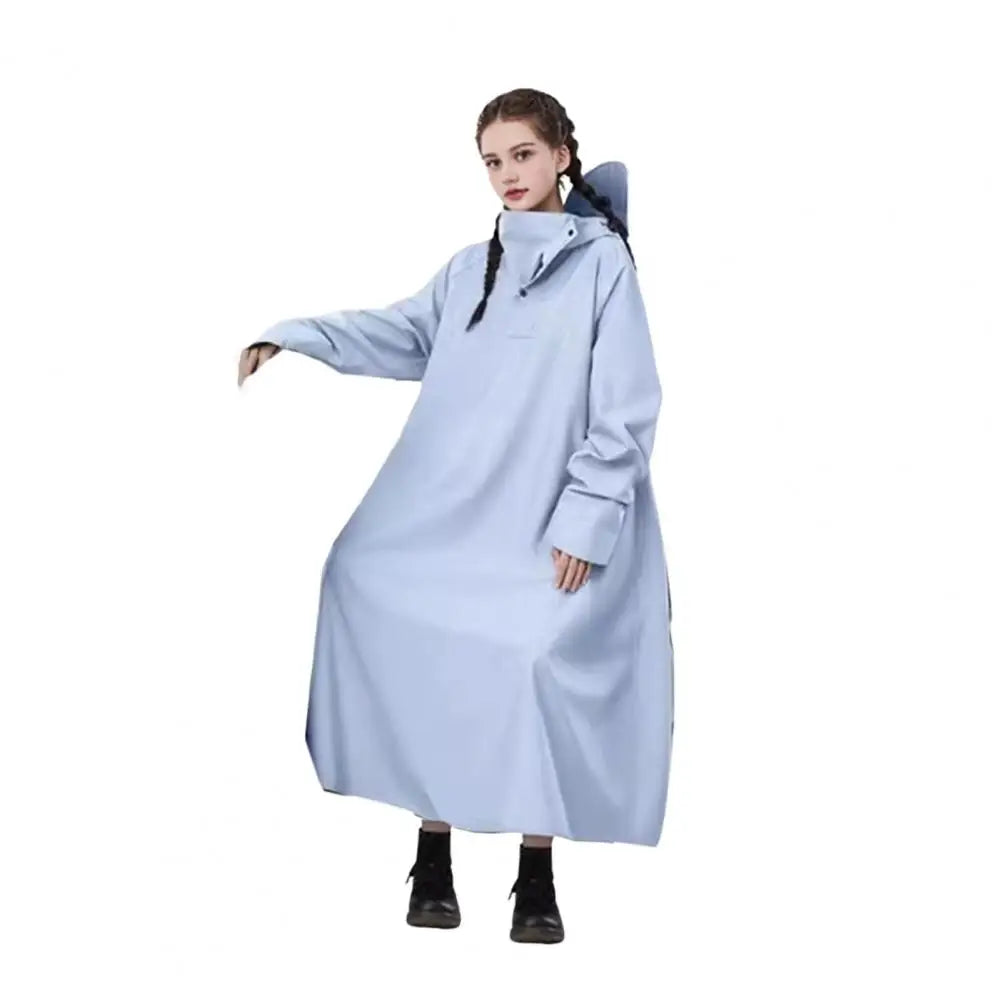 Thicken Oxford Waterproof Rain Gear Rain Poncho Korean Fashion Rain Coat One-piece Long Raincoat Loose Oversized Hooded Rainwear