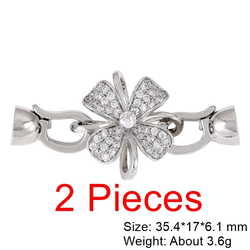 Juya 18K Gold Plated Baroque Pearls Connector Fastener Clasps DIY Jewelry Making Accessories Women Beads Lock Closure Supplies