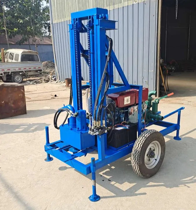Factory sales of diesel hydraulic drilling rigs, 100m ultra-deep water well drilling rigs