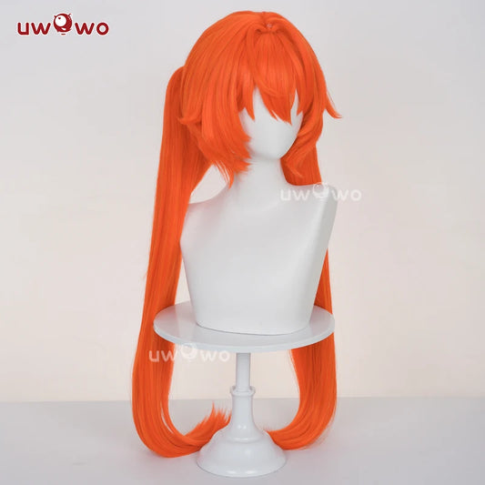 UWOWO Orphie Wig Game Zenless Zone Zero ZZZ Orphie Cosplay Wig Orphie "Magus" Magnusson Wig Orange Hair Long Hair Halloween Wig