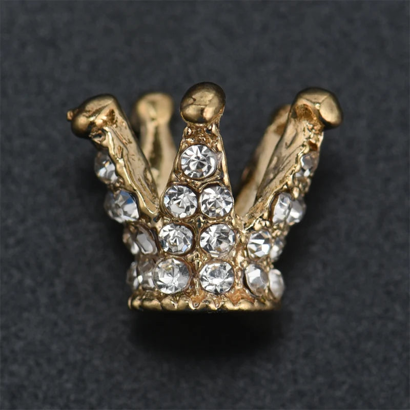 5pcs For Baby Hair Accessories Girl Dress Crafts Crown Buttons Children Buttons Christmas Decorative Buttons Creativity Buttons