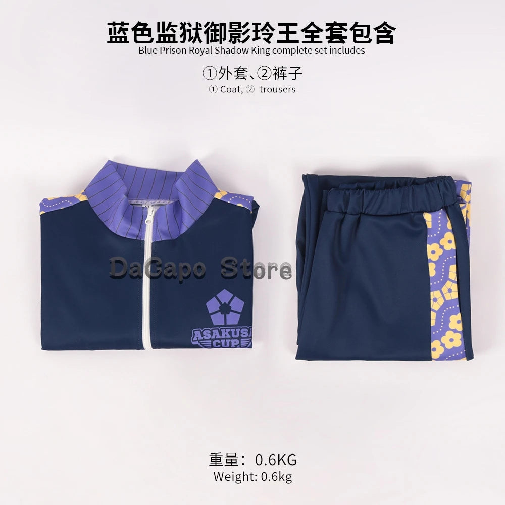 Blue Lock Yoichi Isagi Cosplay Costume Meguru Bachira Seishiro Nagi Reo Mikage Cosplay Coat Pants Sportswear F