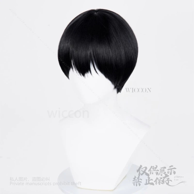 Anime Tsujinaka Yoshiki Hikaru Cosplay The Summer Hikaru Died White Black Wigs Heat Resistant Synthetic Hair Halloween Party Cos