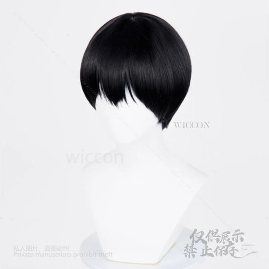Anime Tsujinaka Yoshiki Hikaru Cosplay The Summer Hikaru Died White Black Wigs Heat Resistant Synthetic Hair Halloween Party Cos
