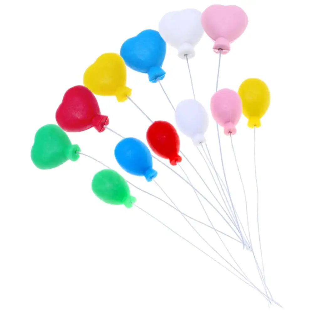 12pcs Mini Colorful Balloon Decorations Micro Landscape Balloons Miniature Cupcake Toppers Toy naments Birthday Party Cake