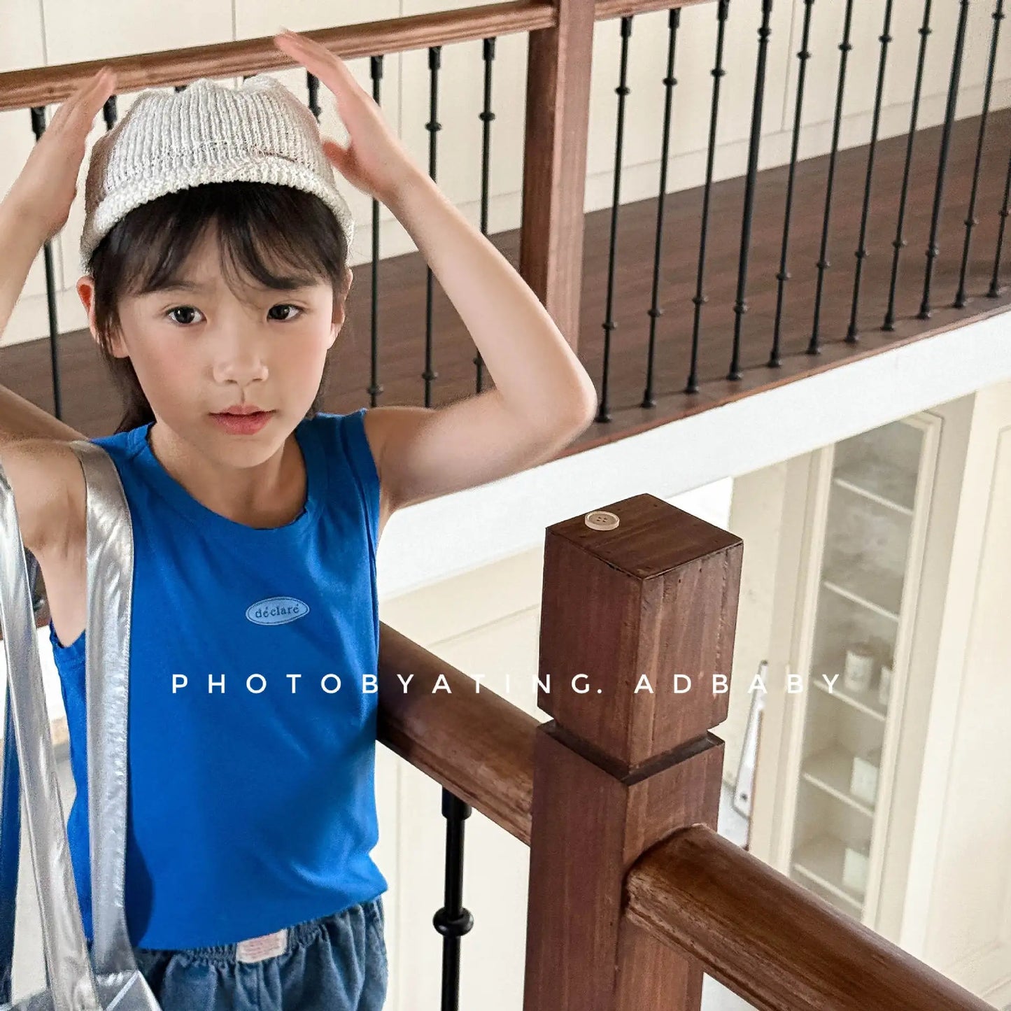 2025 Summer New Children Sleeveless T Shirts Boys Letter Print Vest Cotton Girls Thin Tee Baby Breathable Tops Kids Clothes