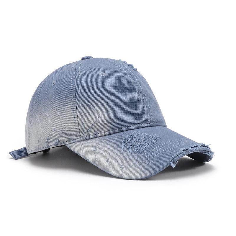 Distressed Adjustable Cotton Hat for Casual Stylish Wear