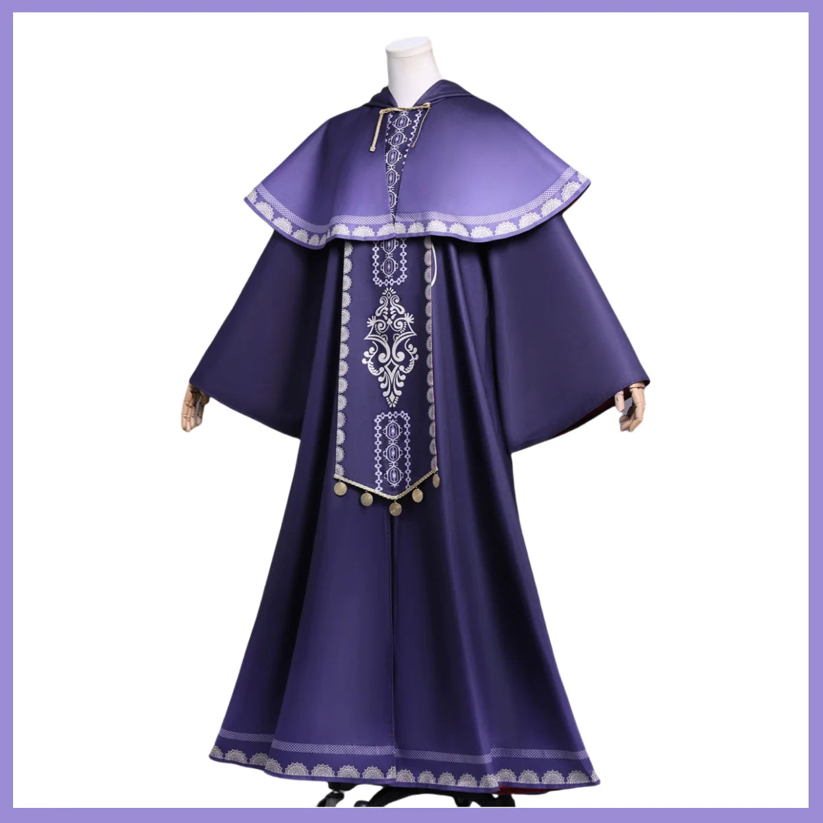 Anime Silent Witch Monica Everett Cosplay Costume Purple Robe Dress Coat Uniform Woman Cute Halloween Masked Ball Suit