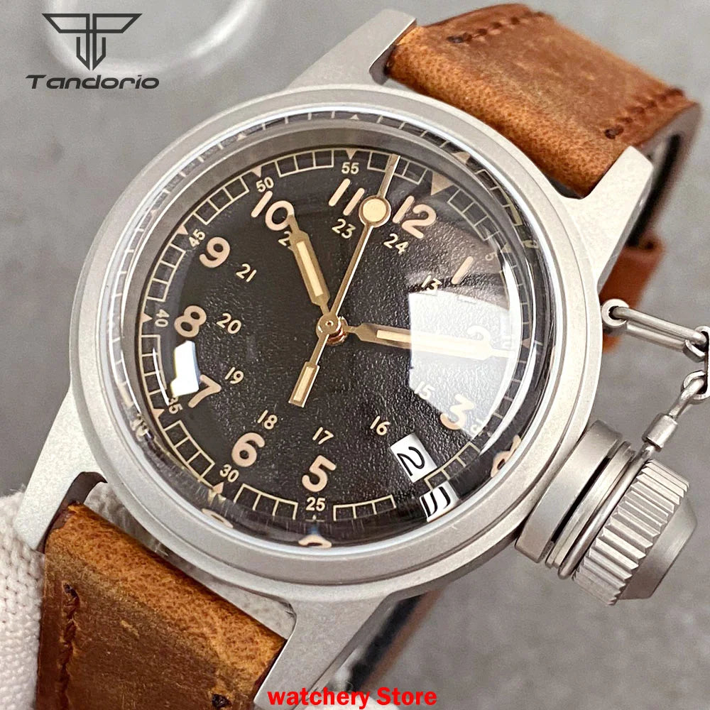 Customized 36mm Diving Men Watches Automatic NH35A Movement Sapphire Glass Date Black Dial Mechanical Watches