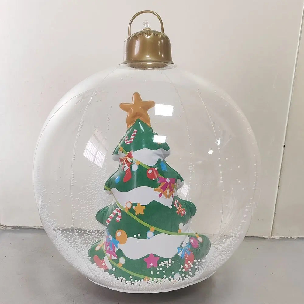 Big 60cm Inflatable Balloons Decoration DIY Christmas Ball without Light Toy Landscape Balloons Festival