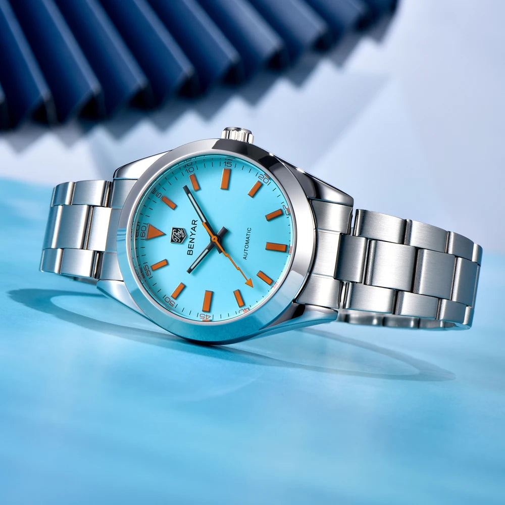 2025 New BENYAR Men's Watches Luxury Mechanical Wristwatches Automatic Watch For Man Luminous Waterproof Clock Men Gift With Box