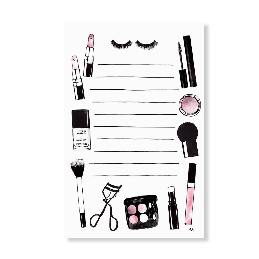 Beauty Makeup Notepad