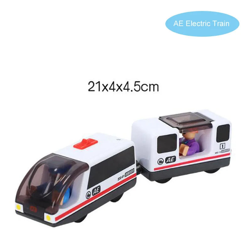 RC Electric Train Set Truck Magnetic Train Diecast Slot Car Toy Fit for Wooden Railway Train Track Birthday Christmas Gift