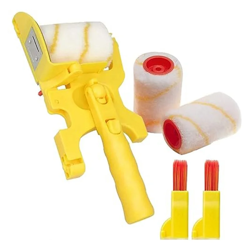 X40A_XA-Paint Edge Roller Brush With Roller Brush Extension Pole For Home Room Wall Ceilingwindow Painting Cleaning Paint Roller