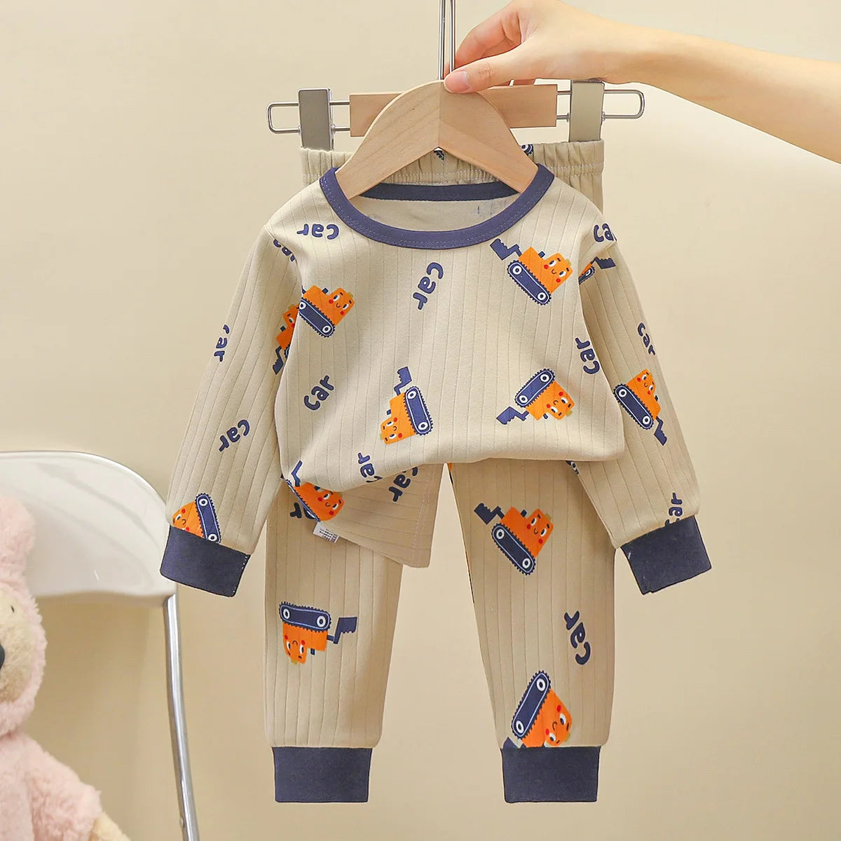 New Spring Autumn Children's Clothing Sets Sleepwear Clothes Kids Pajamas Set Baby Cotton Pyjamas