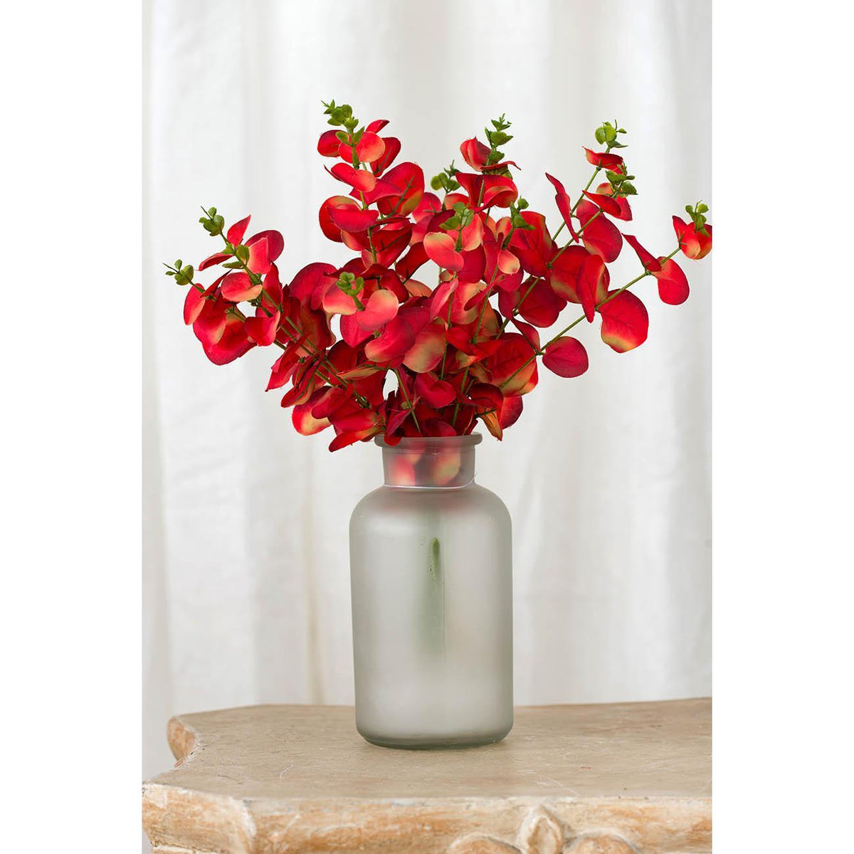Set of 6 Artificial Eucalyptus Bundles, 10 × 20 in