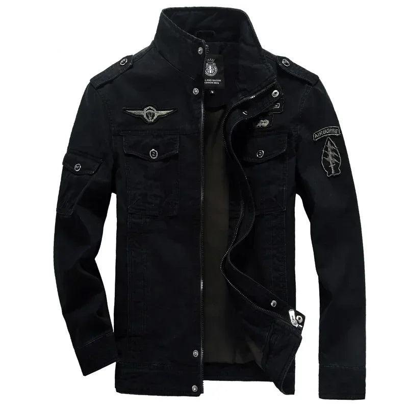 Men's Jacket Workwear Style Regular Length Loose Fit Chinese Brand Outdoor Flight Special Forces Uniform Large Size Casual Coat