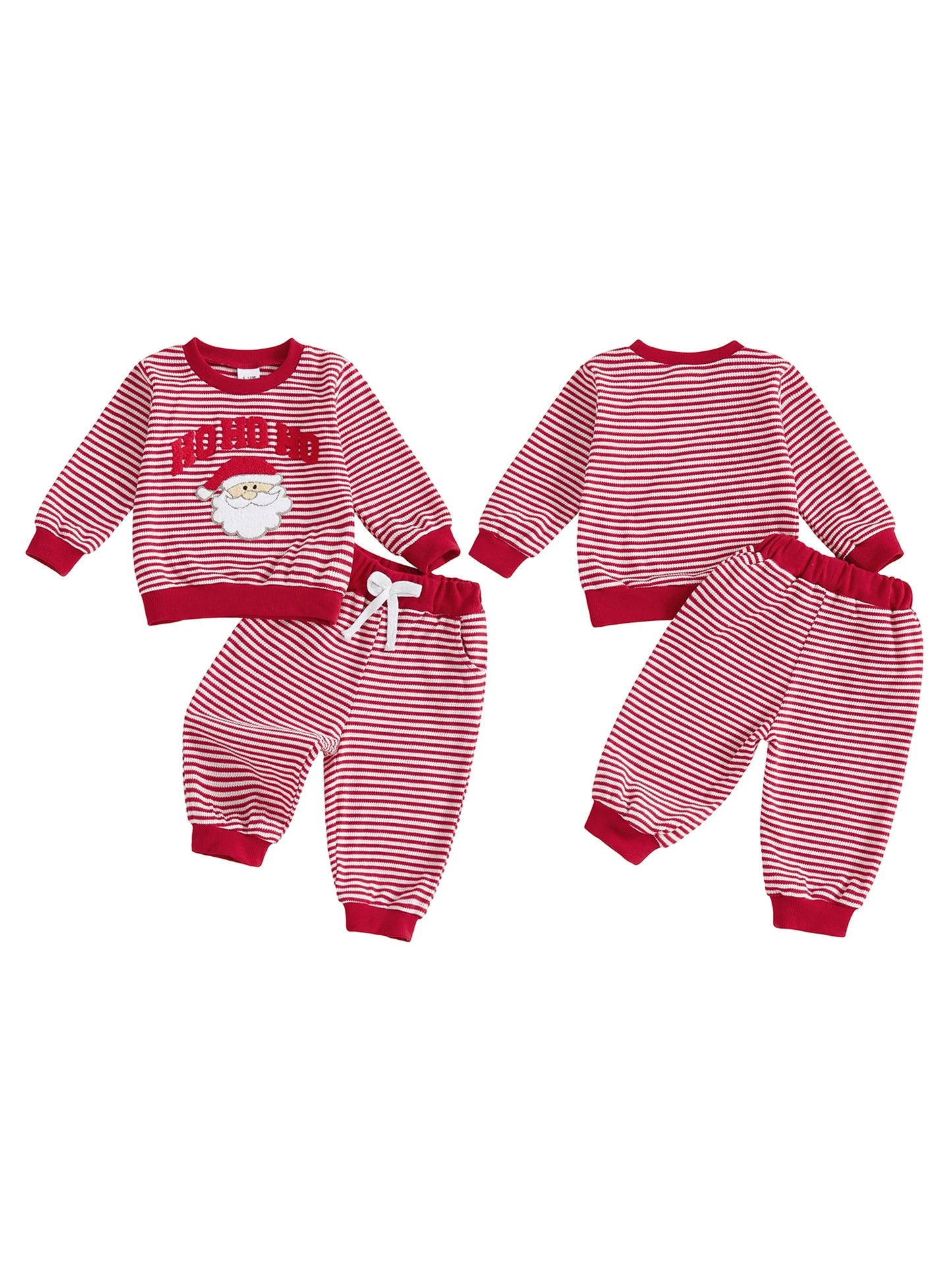 Adorable Infant Reindeer Print Sweater with Matching Leggings 2 Piece Winter Holiday Ensemble for Baby Boy or Girl