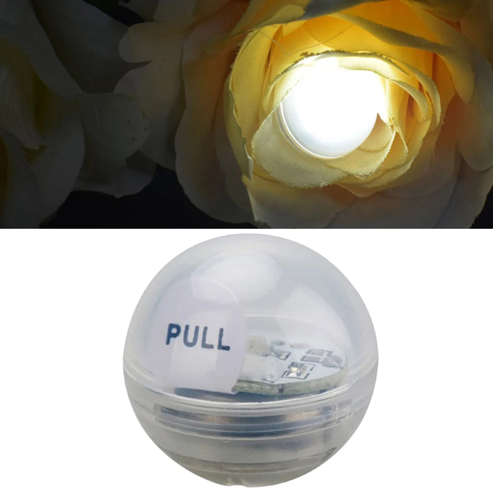 12 PCS Floating Ball Light Warm White Round Balloon Lights Decorative Party LED Pool Globe