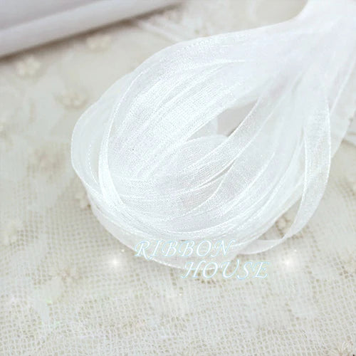 (40 meters/pack) 1/4''(6mm) Organza Ribbons Wholesale Gift Wedding Christmas Decoration Wrapping ribbons Handmade DIY