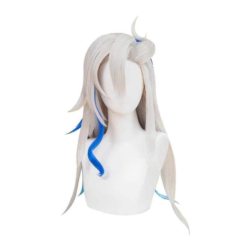 A2025 New IN STOCK Neuvillette Game Genshin Impact DokiDoki Hair Cosplay Fontaine Free Lace Wig Cap Men ★ HAxiba.