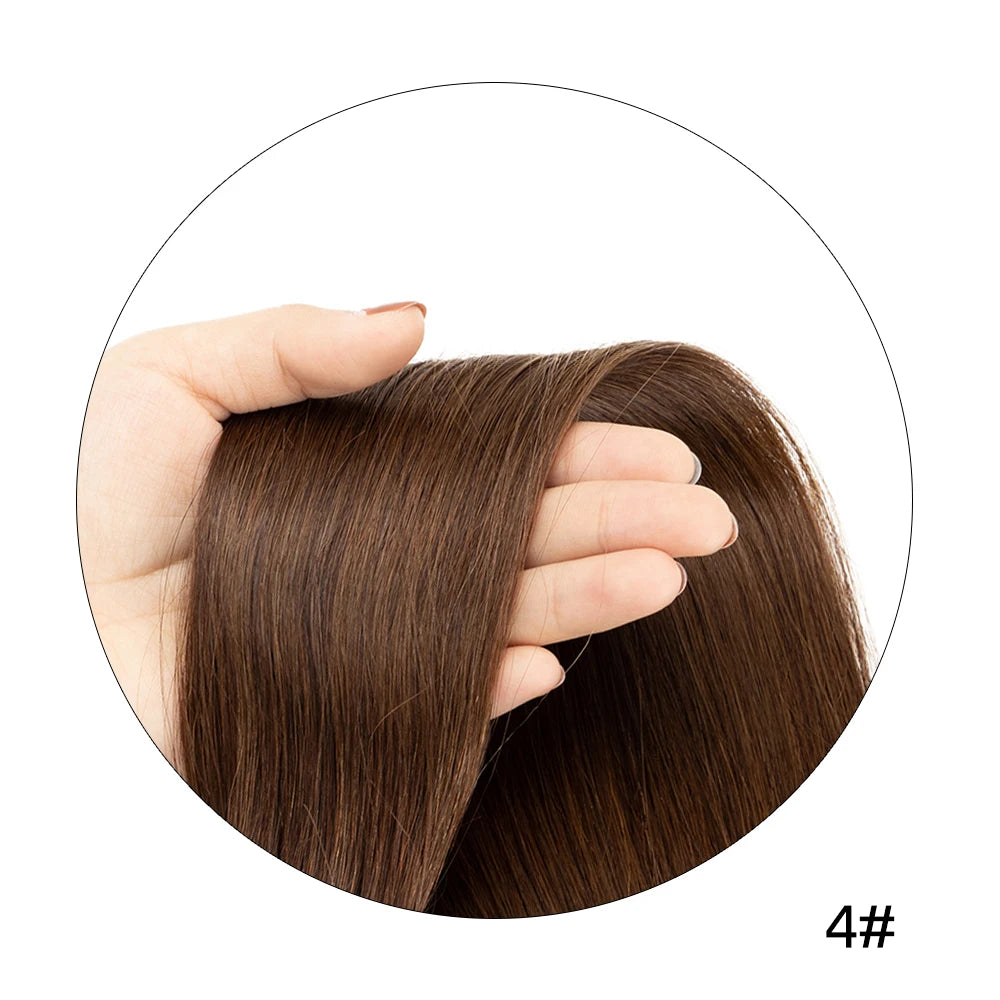 isheeny 140-240G Blonde Brazilian Machine Remy Straight Clip In Human Hair Extensions Full Head 6pcs/set 14-24 Inch Volume Hair