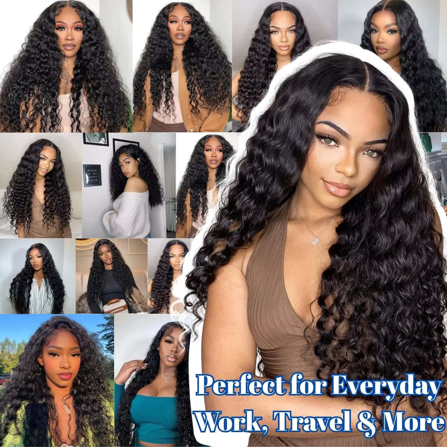 Geeta 13x4 13x6 Transparent Lace Front Human Hair Wig 360 Lace Frontal Wigs Brazilian 4x4 5x5 Lace Closure Wigs for Black Women