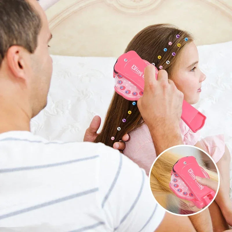 DIY Hair Salon Toys,Electric Magic Automatic Hair Braiding Machine for Girls,Kids Hair Styling tool for Christmas & Birthday