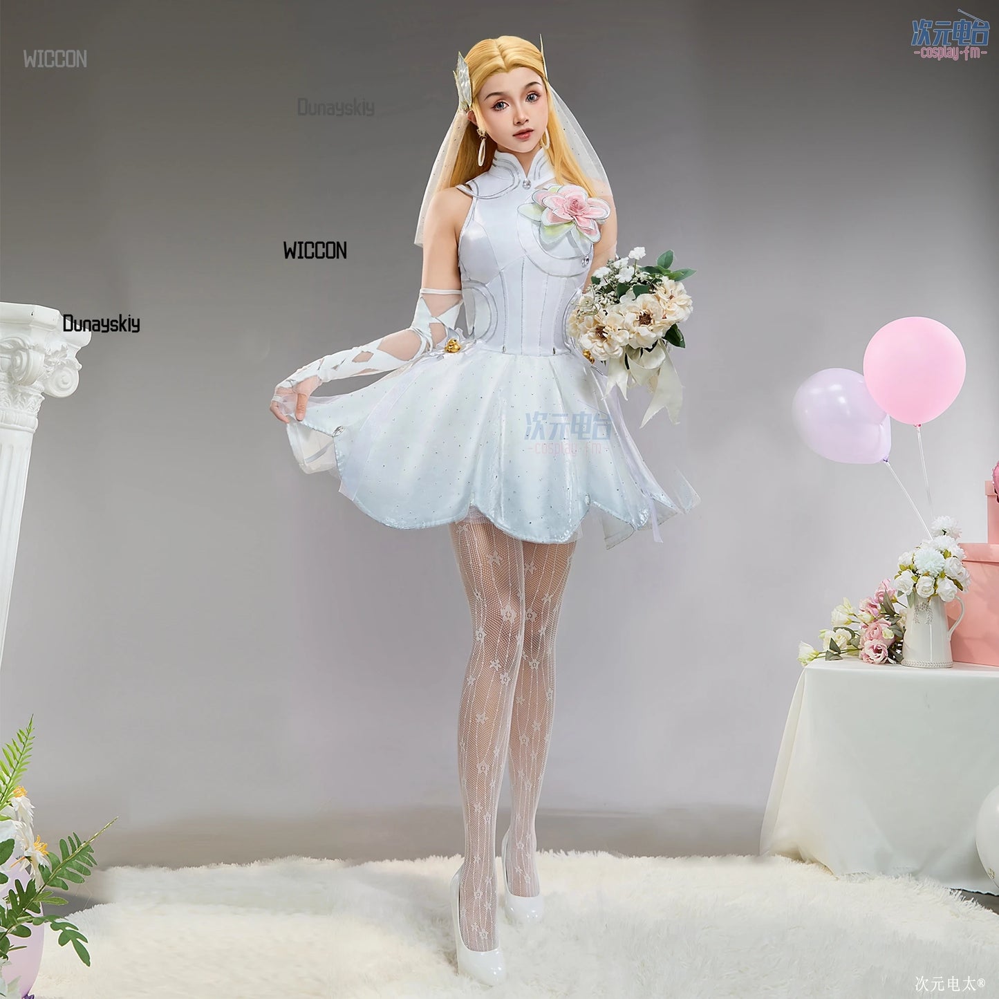 Invisible COS Woman Anime Game Cosplay Costumes Wig Accessions Wedding Lolita Dress Party Stage Kawaii Beauty Halloween Cosplay