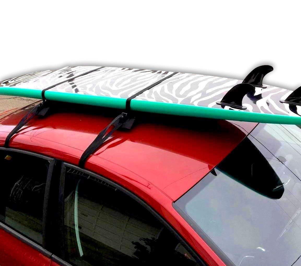 DORSAL Surfboard Car Soft Racks - Padded System, Easy Setup Any Car,