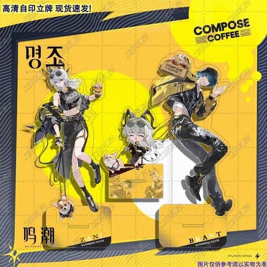 Zani Brant Acrylic Stand Wuthering Waves Anime Model Plate Desk Decor Standing Sign Figures Christmas Gifts