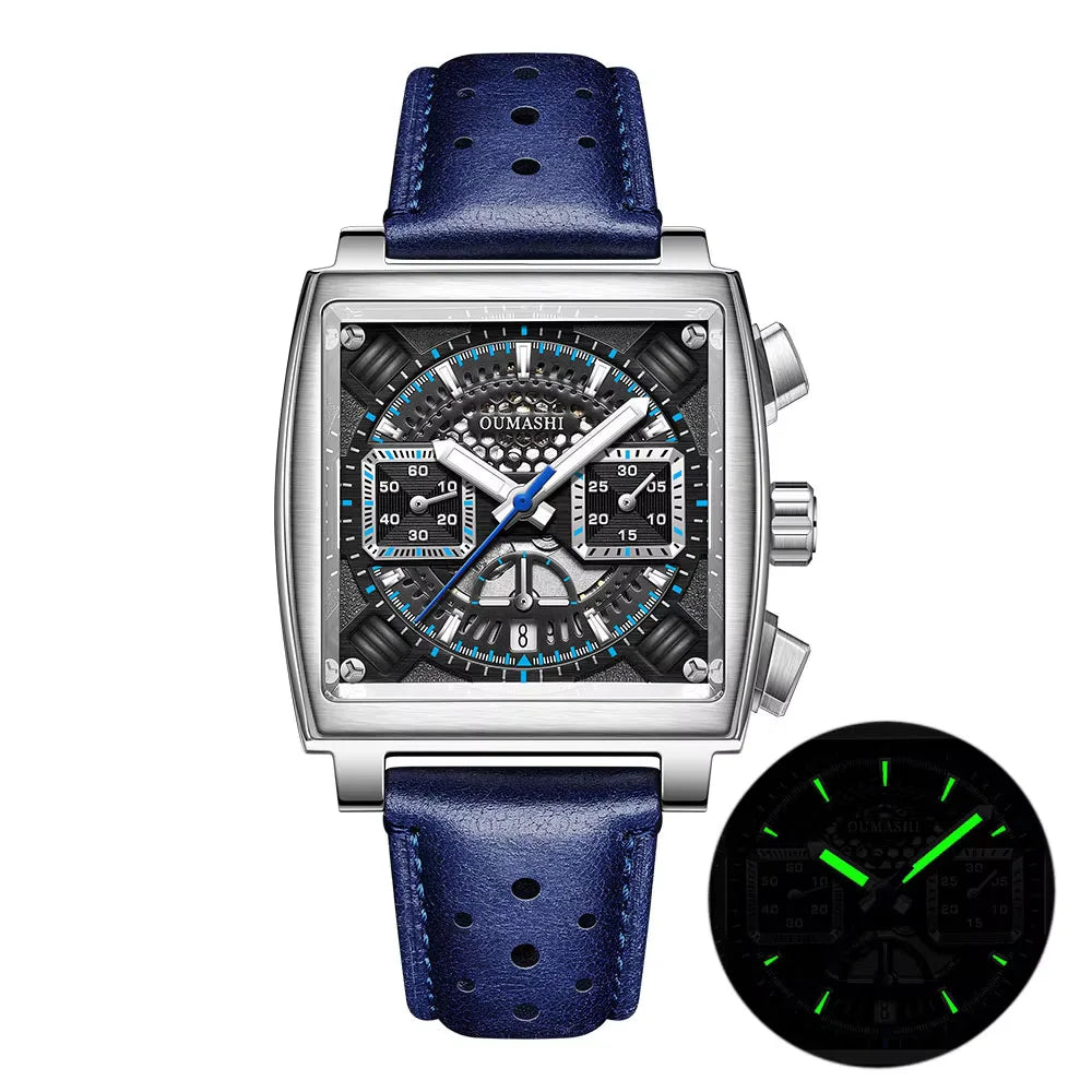 40mm men's watch ETA 7750 automatic multi-function chronograph movement sapphire glass diving mechanical Customized watch