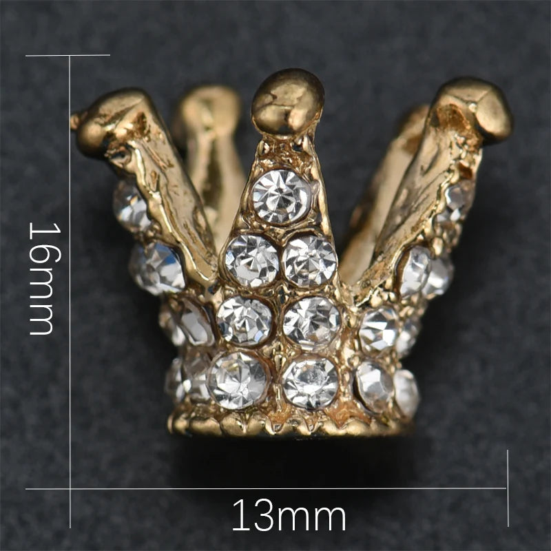 5pcs For Baby Hair Accessories Girl Dress Crafts Crown Buttons Children Buttons Christmas Decorative Buttons Creativity Buttons